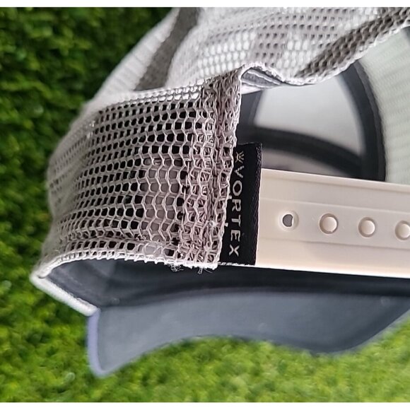 VORTEX Optics Embroidered Logo Gray & Navy Mesh Snapback Cap Hat - Picture 12 of 16